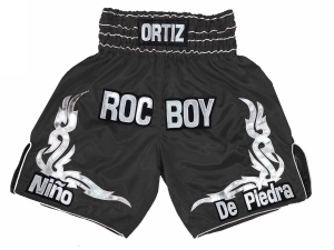 Custom Boxing Shorts : KNBXCUST-2041-Black